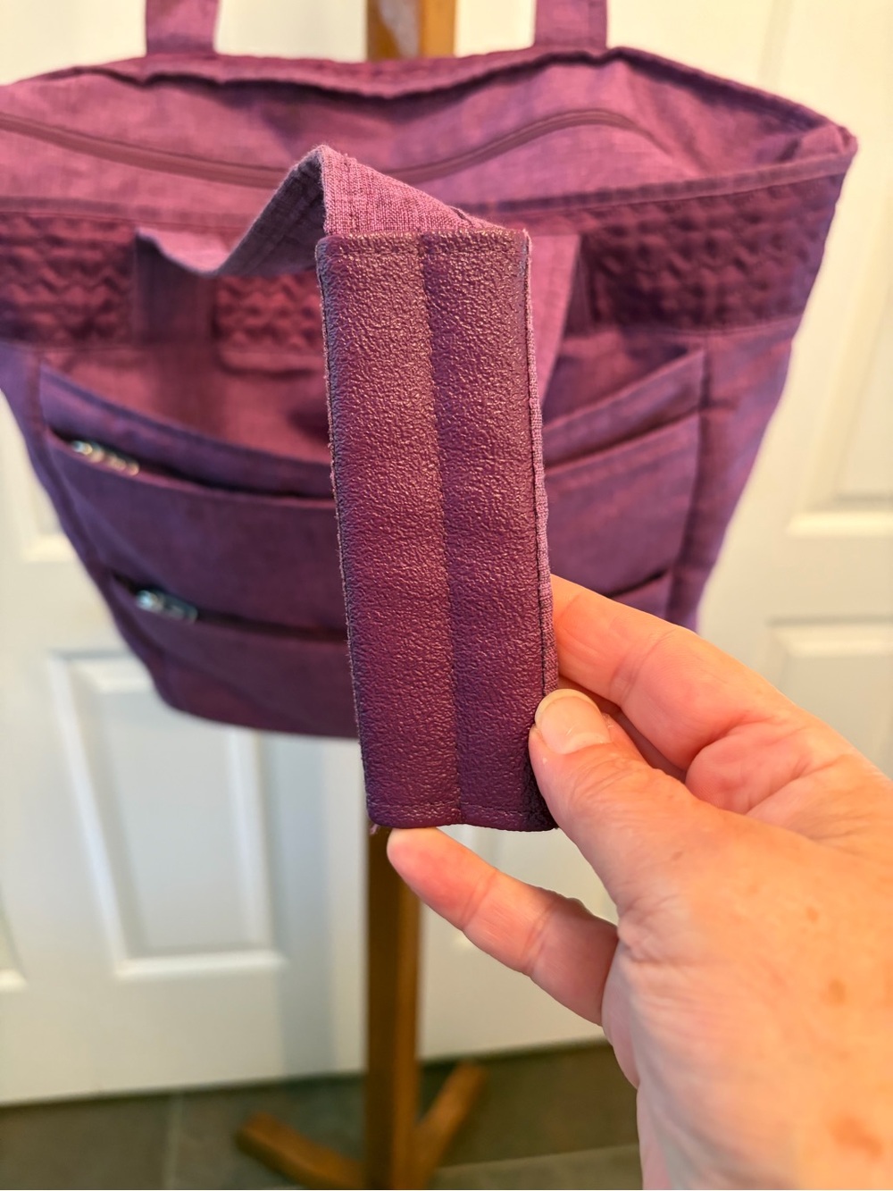 lug Original Puddle Jumper Travel Tote in Heathered Plum - Picture 10 of 16
